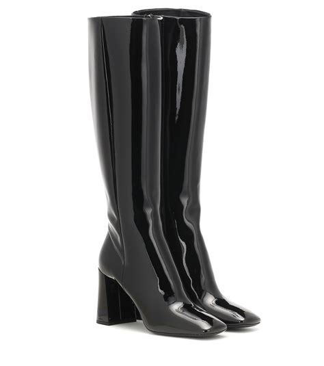 prada knee high leather boots.